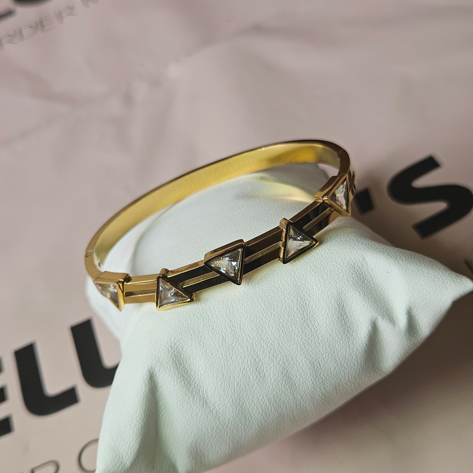 Geometric Prism Bangle