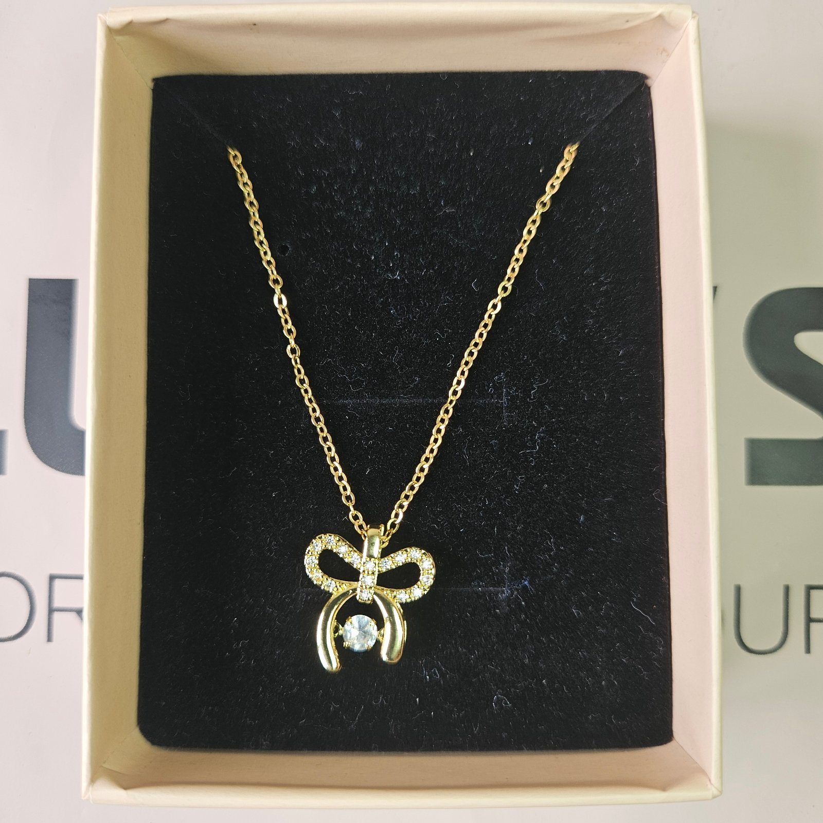 Bowtie Pendant Necklace