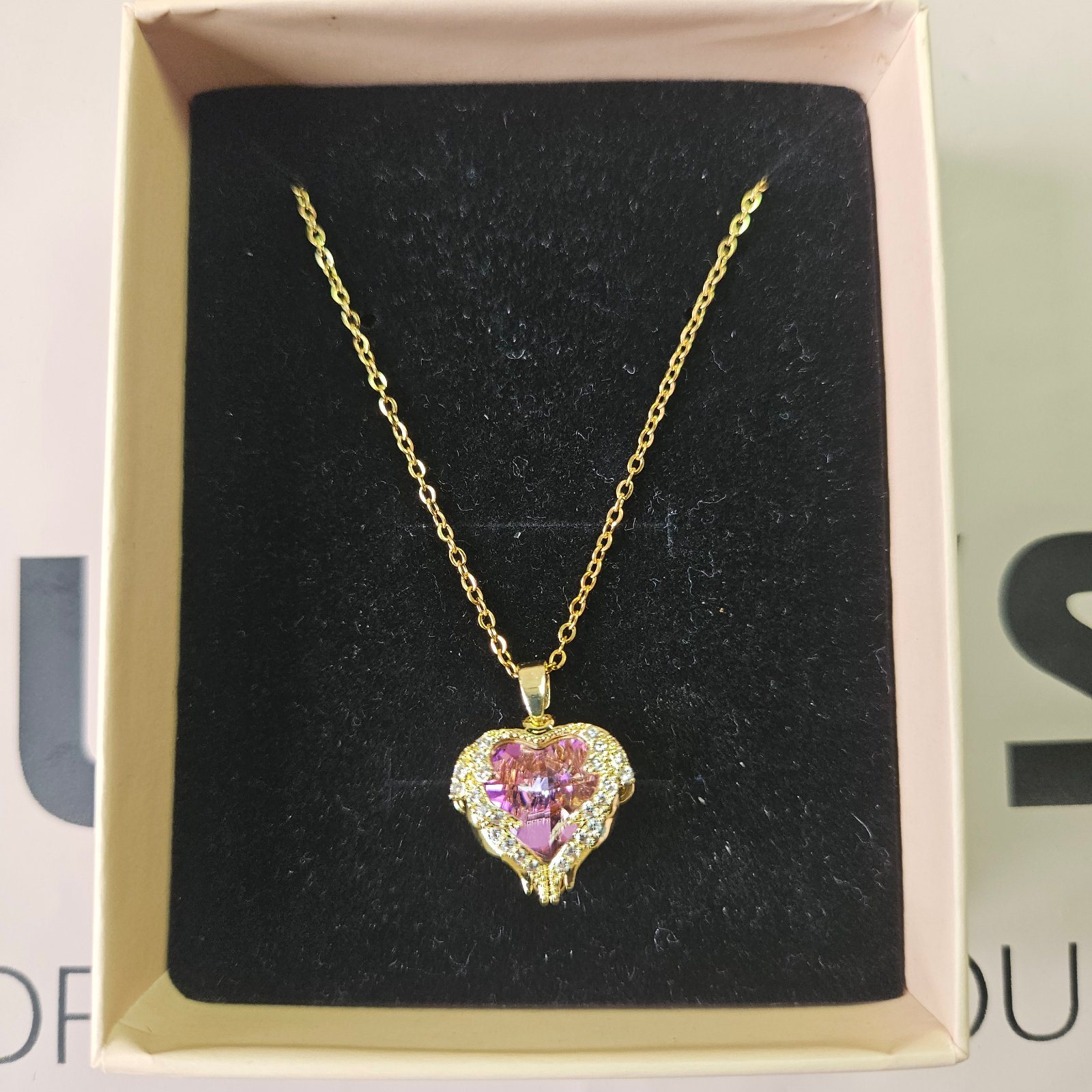 Gemstone Heart Necklace