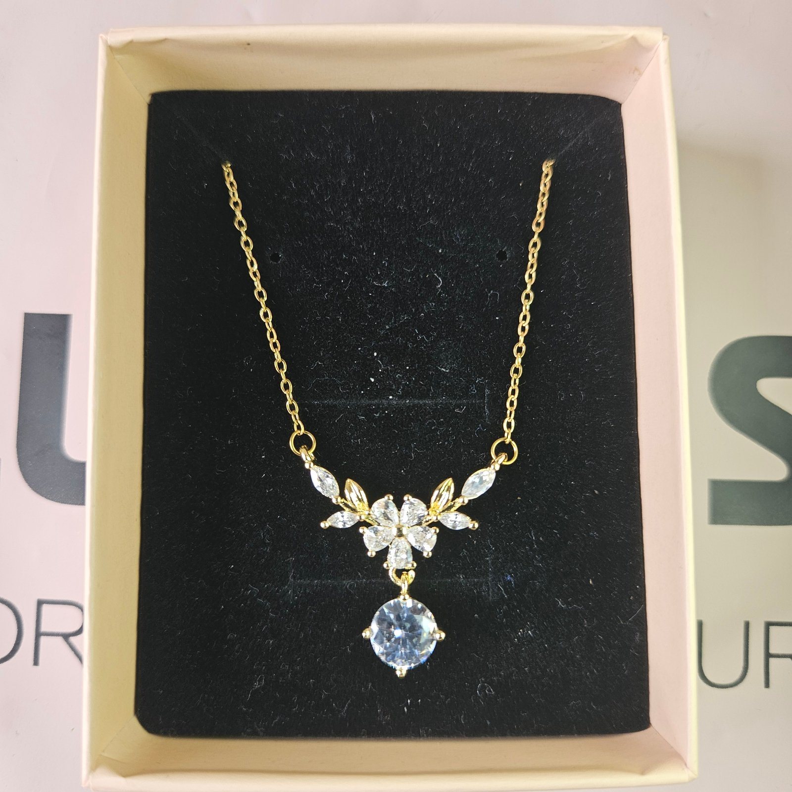Crystal Petals Necklace