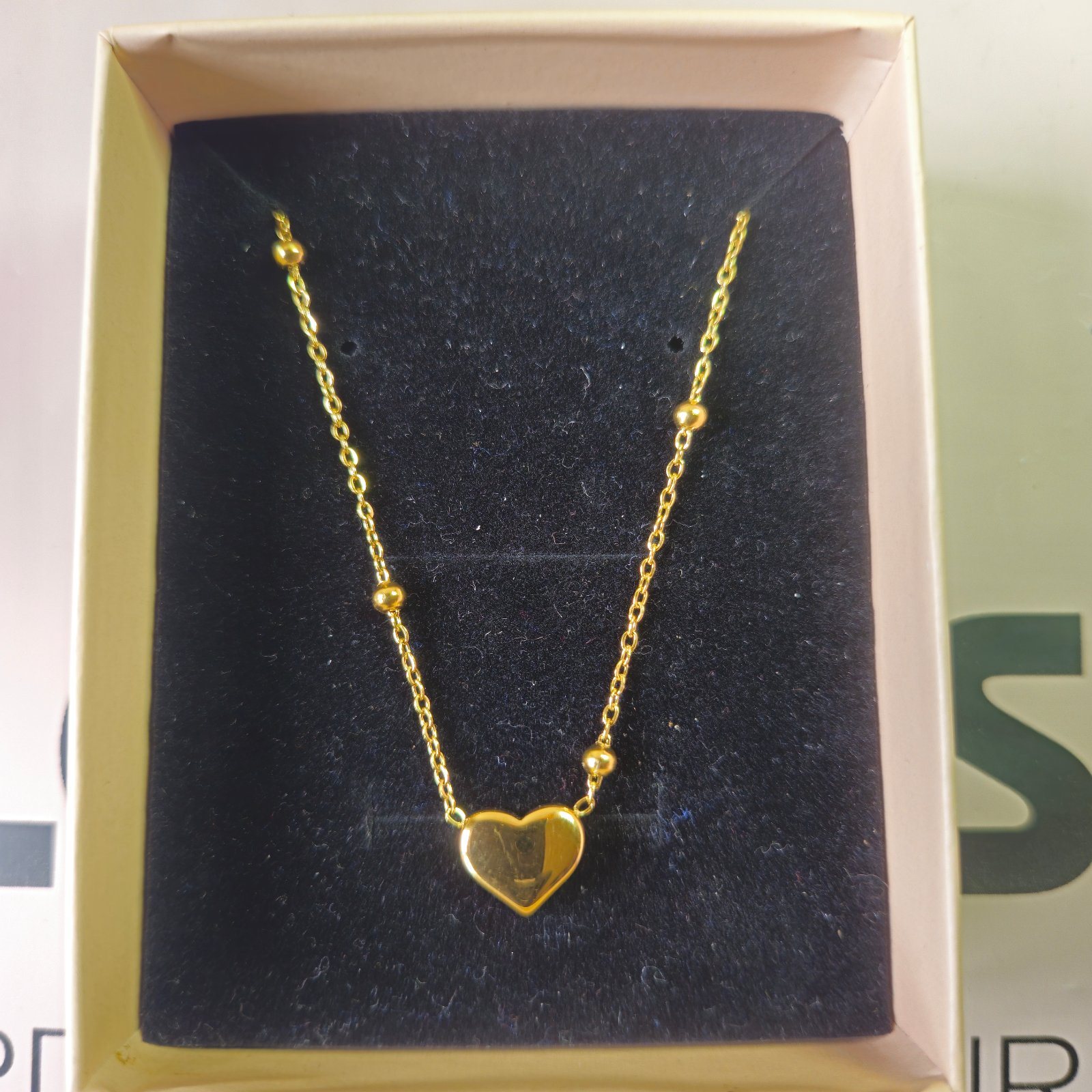 Plain Polished Heart Necklace