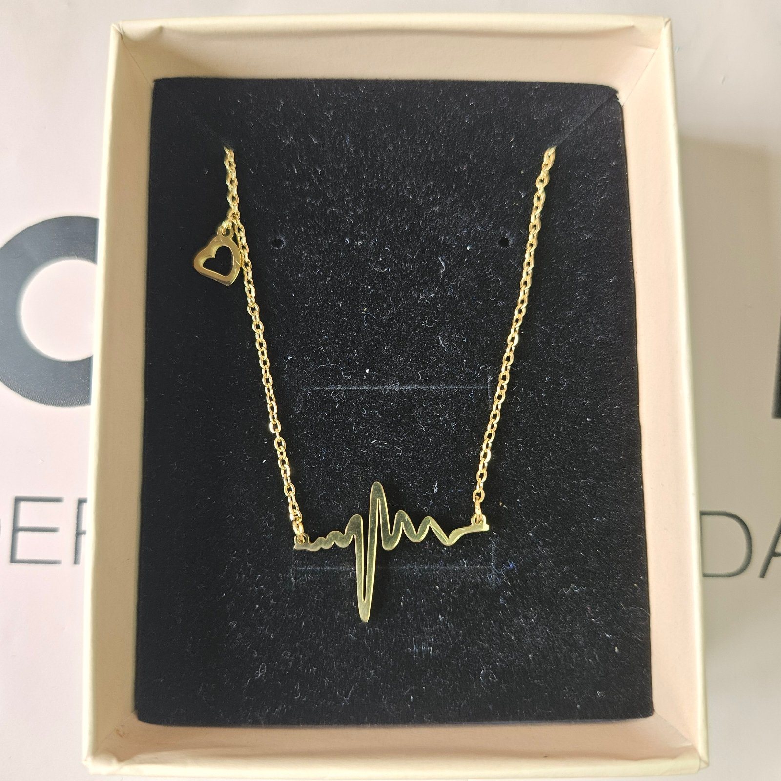 Plain Polished ECG Necklace