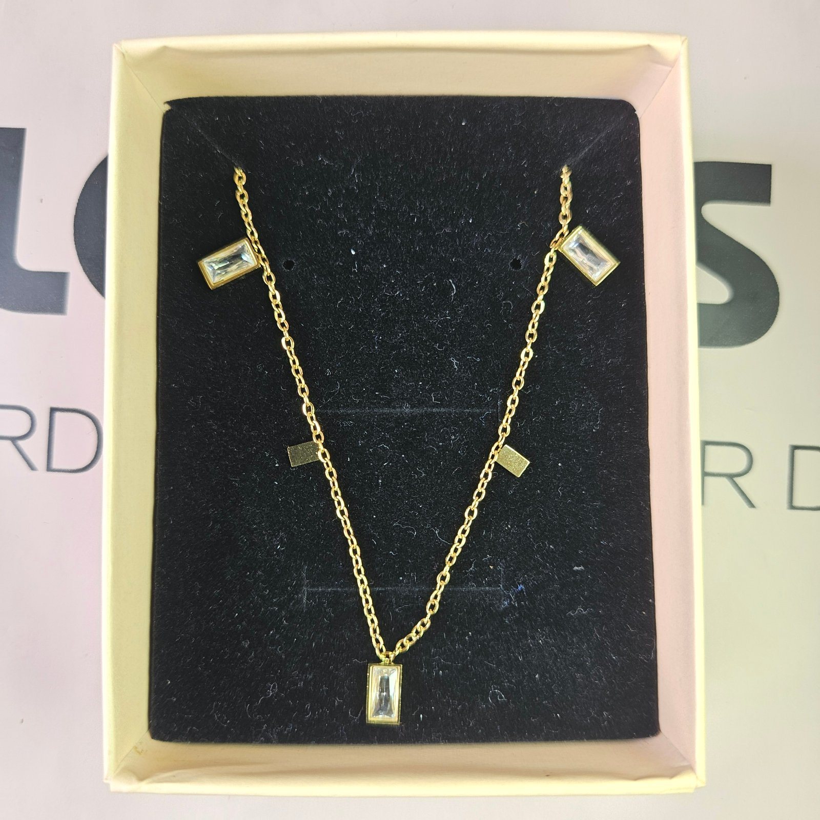 Crystal Square Necklace