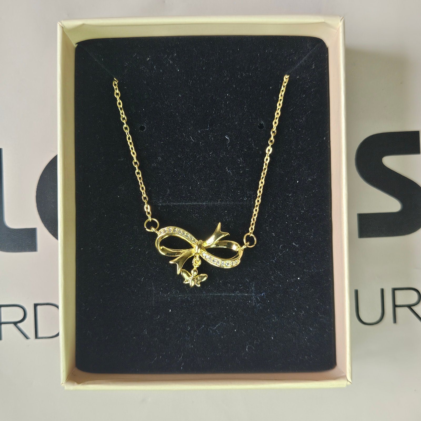 Bowtie Infinity Pendant Necklace