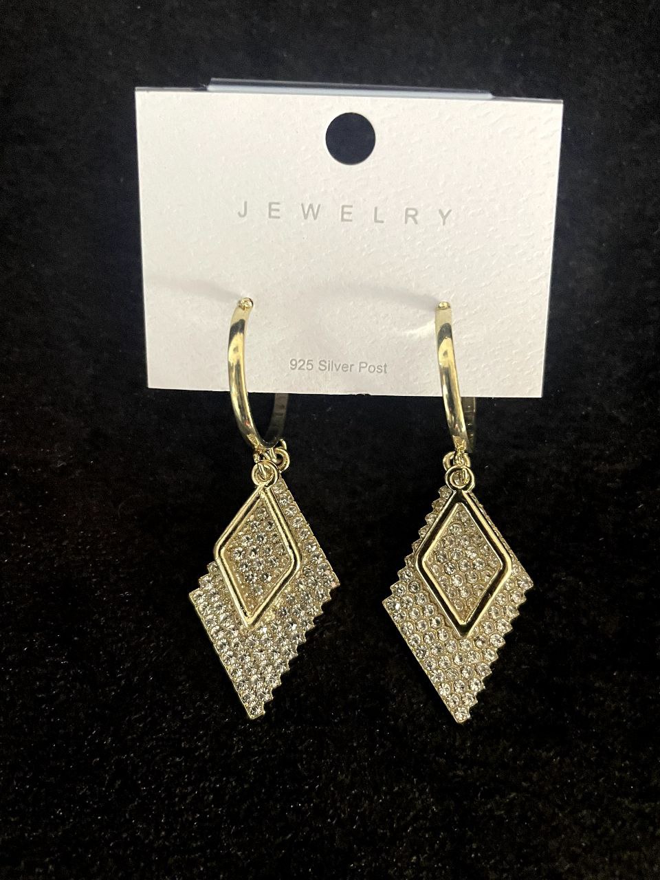 Studded Rhombus Earring